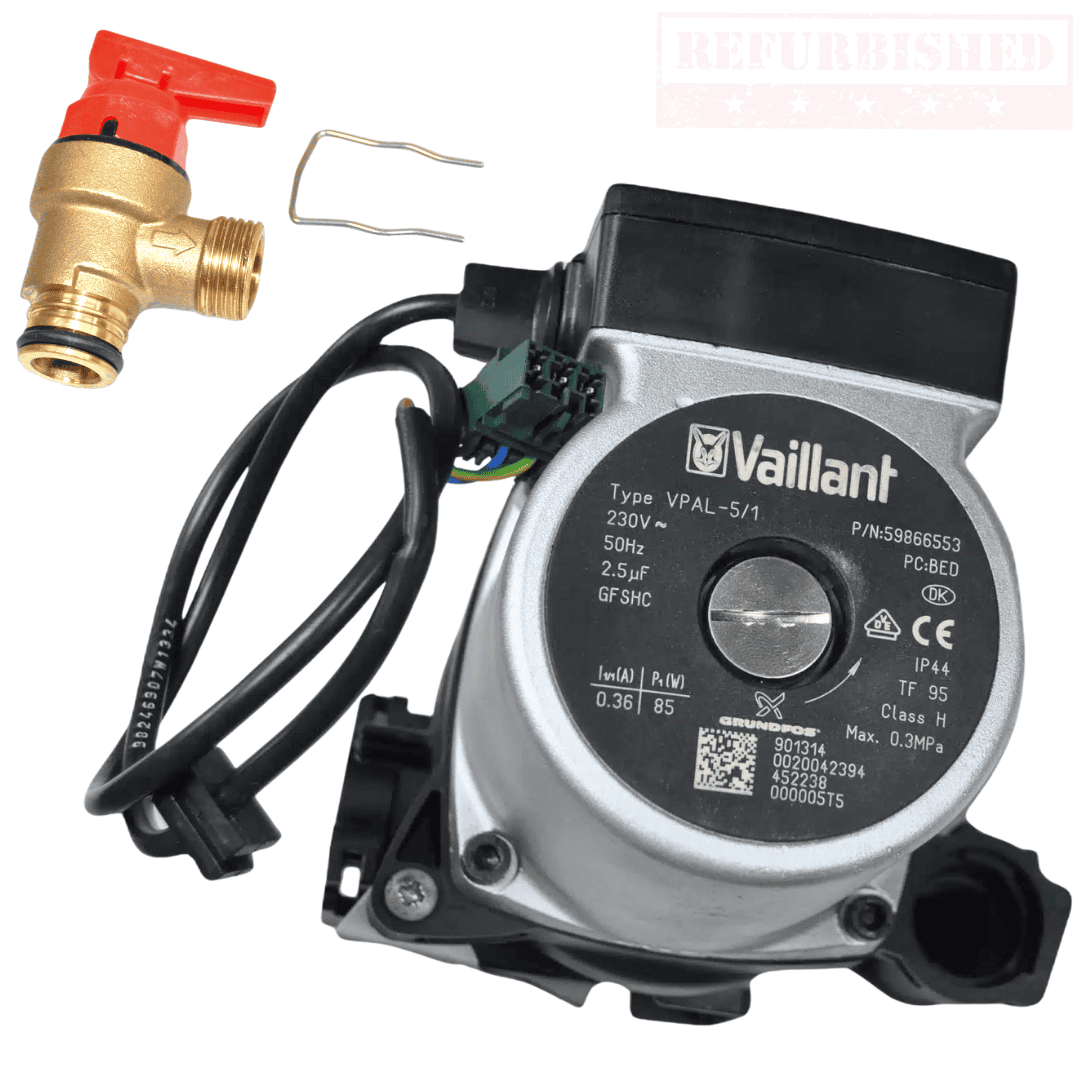 Refurbished Vaillant pump 0020136638 P/N 59866553 with PRV